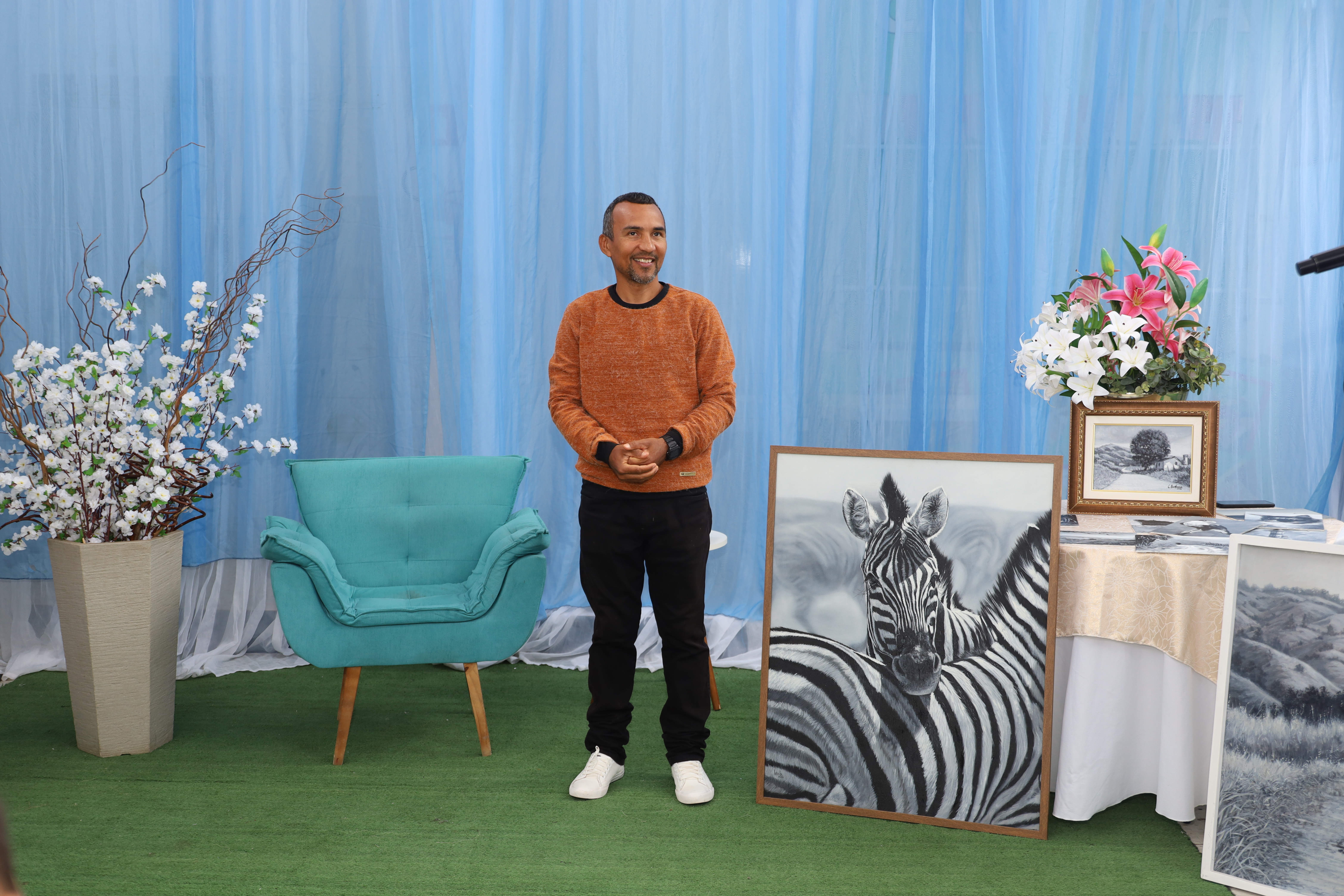 Exposição na escola Monteiro Lobato